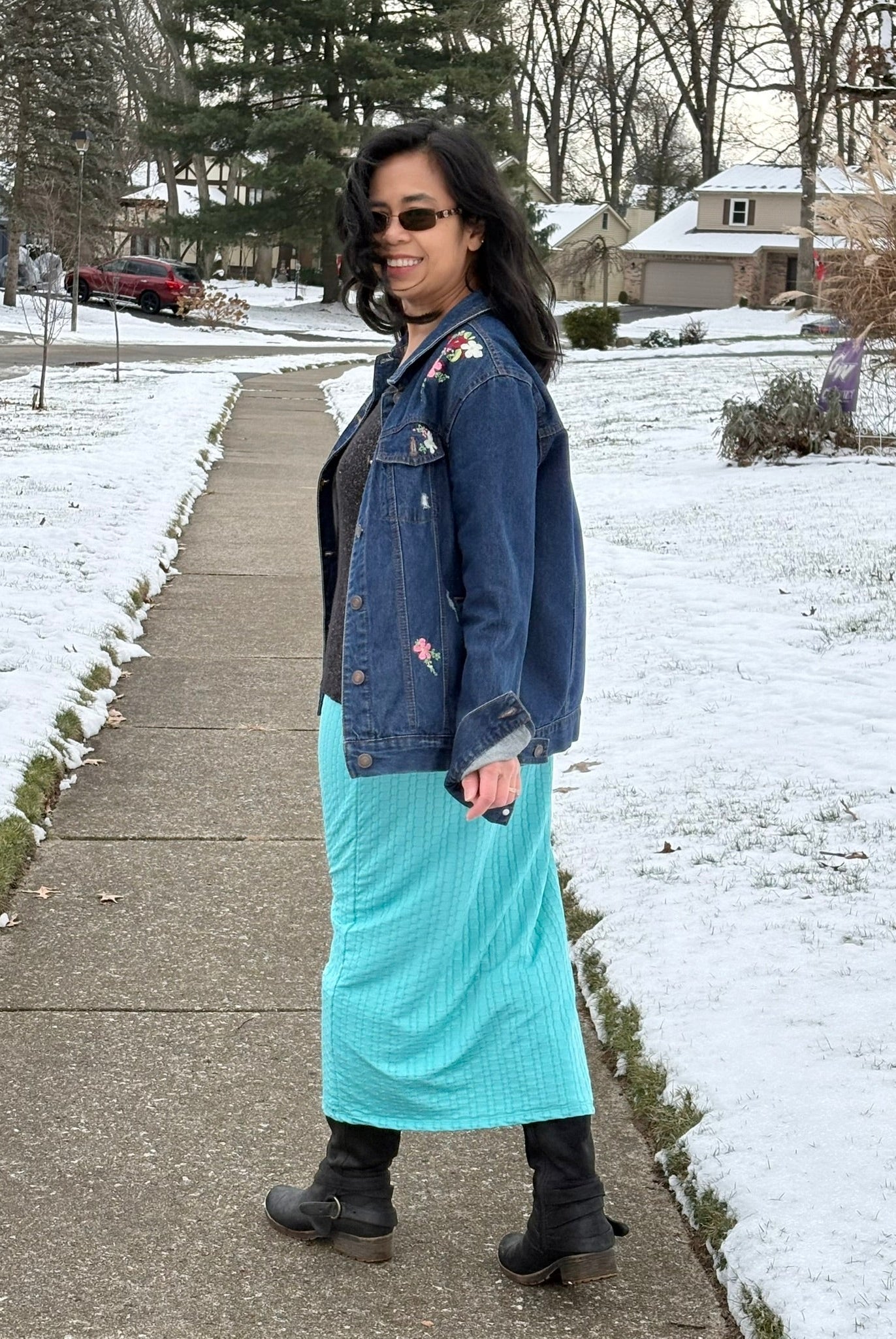 Turquoise Honeycomb, Athletic Knit Fabric - Boho Fabrics - Athletic Knit Fabric