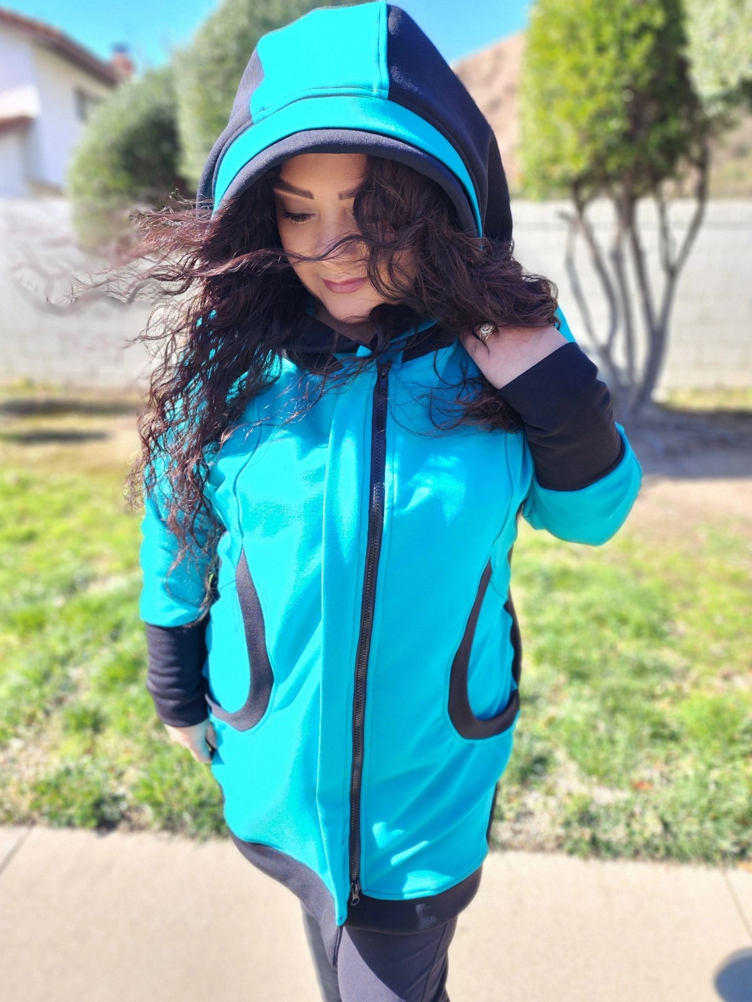 Turquoise, Solid Ponte Knit Fabric - Boho Fabrics - Ponte Solid, Knit Fabric