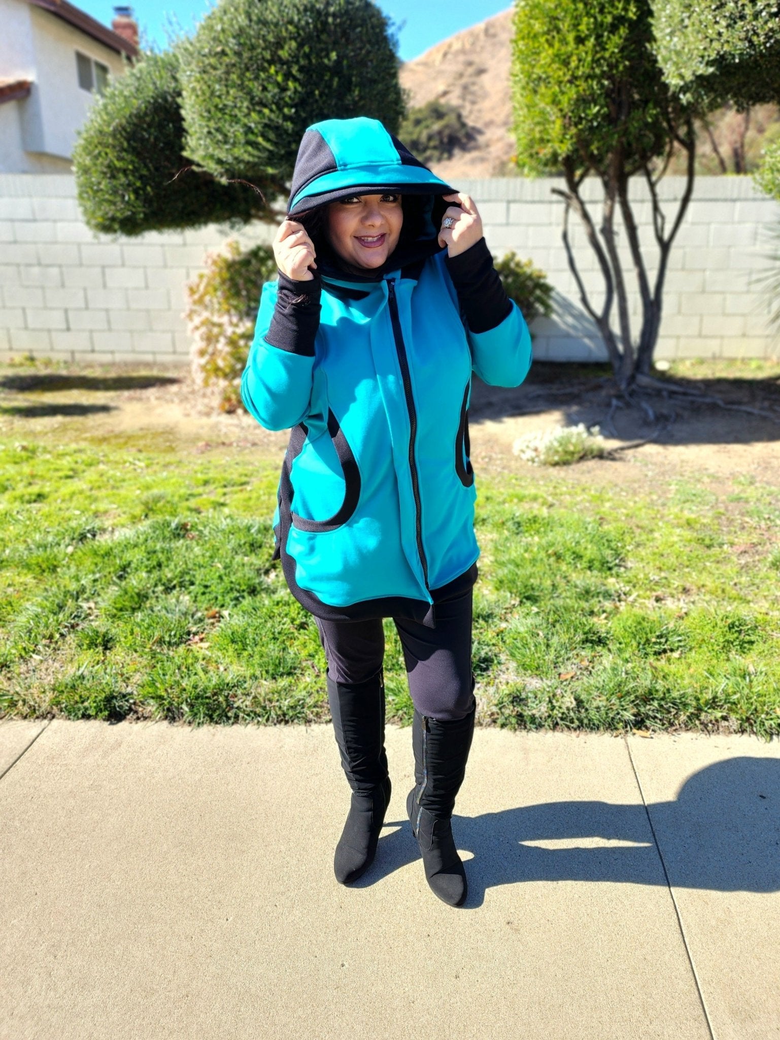 Turquoise, Solid Ponte Knit Fabric - Boho Fabrics - Ponte Solid, Knit Fabric