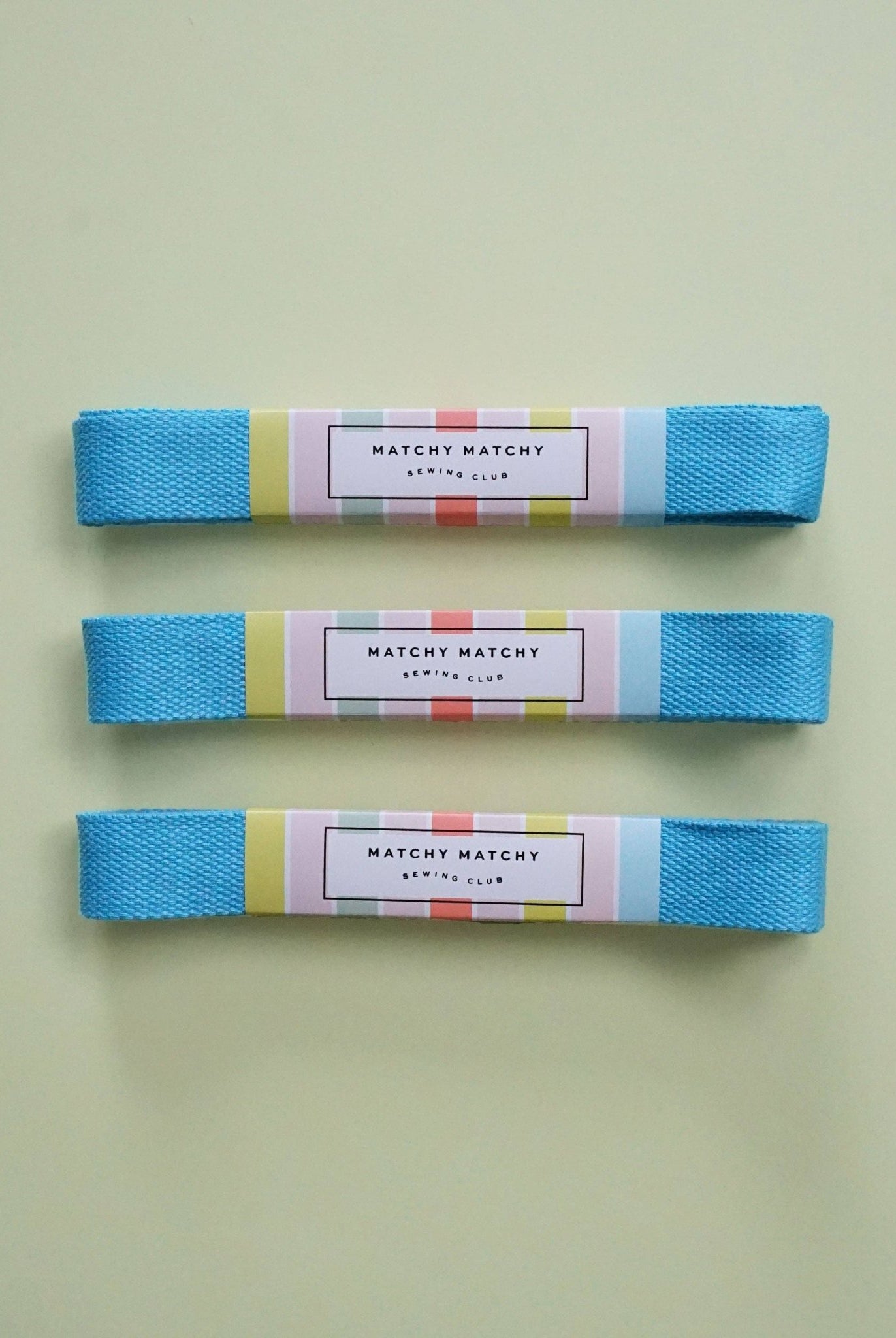 Turquoise Webbing - Boho Fabrics - Bag Making Supplies