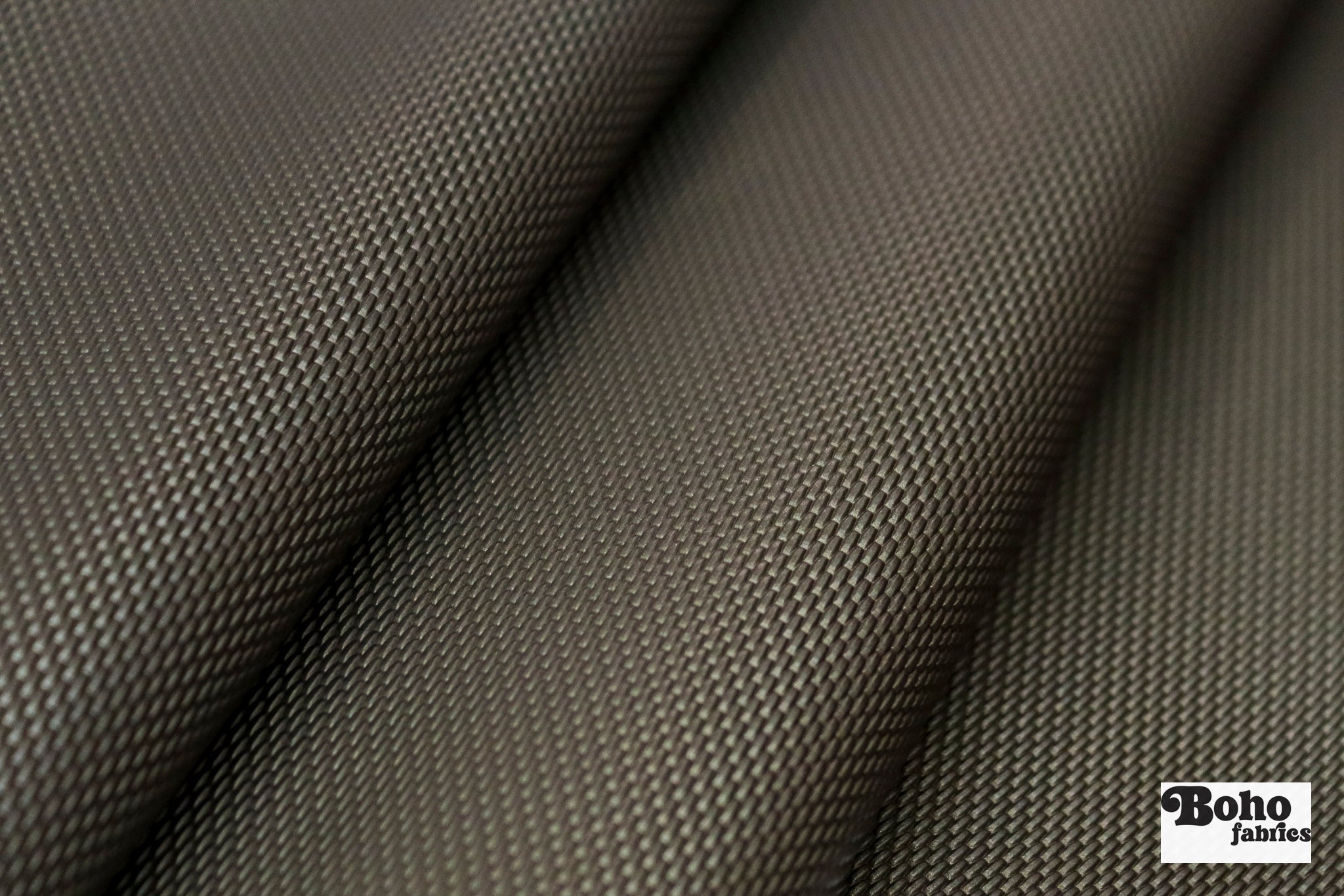 Vanguard Weave in Iced Coffee Faux Leather Upholstery Fabric - Boho Fabrics - Home Dec. & Upholstery Fabric