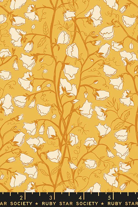 Verbena Sweet Peas Butter RS6033 12 Ruby Star1 - Boho Fabrics - Quilting Cotton, Woven