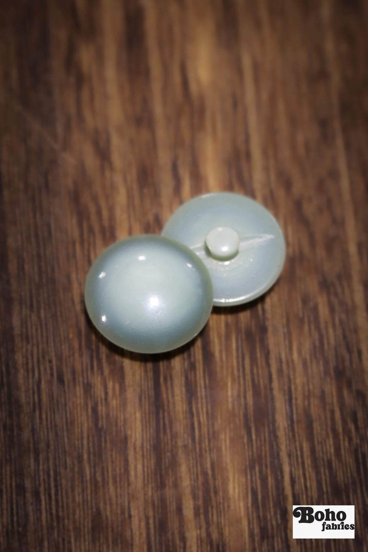 Vintage Light Teal Dome Shank Buttons - Boho Fabrics - Buttons & Snaps