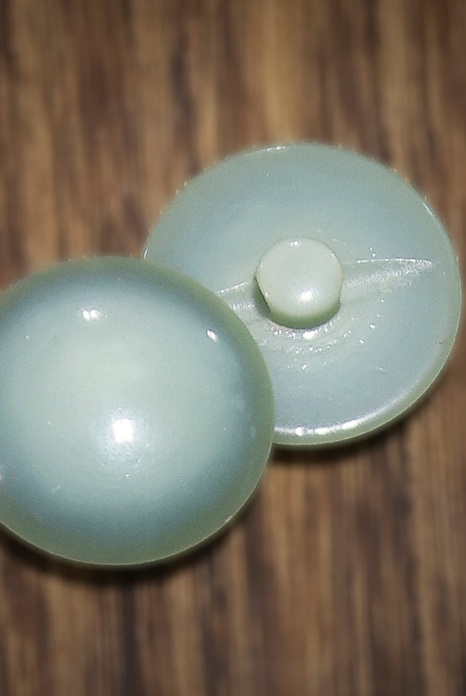 Vintage Light Teal Dome Shank Buttons - Boho Fabrics - Buttons & Snaps
