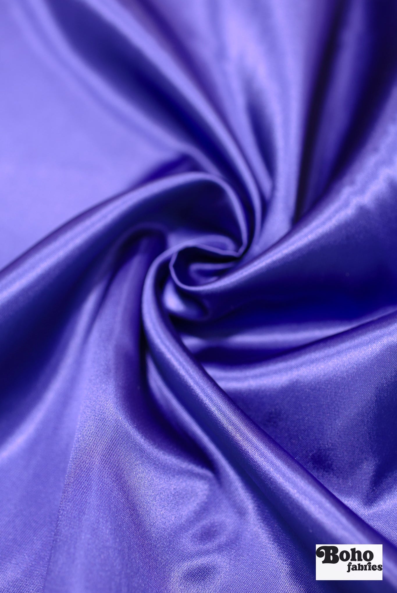 Violet Blue Satin Woven Fabric - Boho Fabrics - Special Occasion Fabric