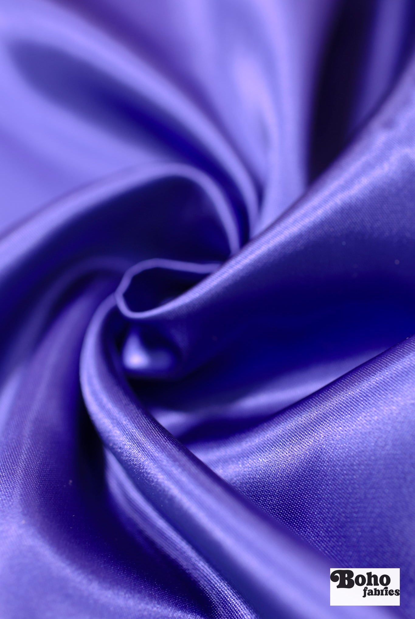 Violet Blue Satin Woven Fabric - Boho Fabrics - Special Occasion Fabric