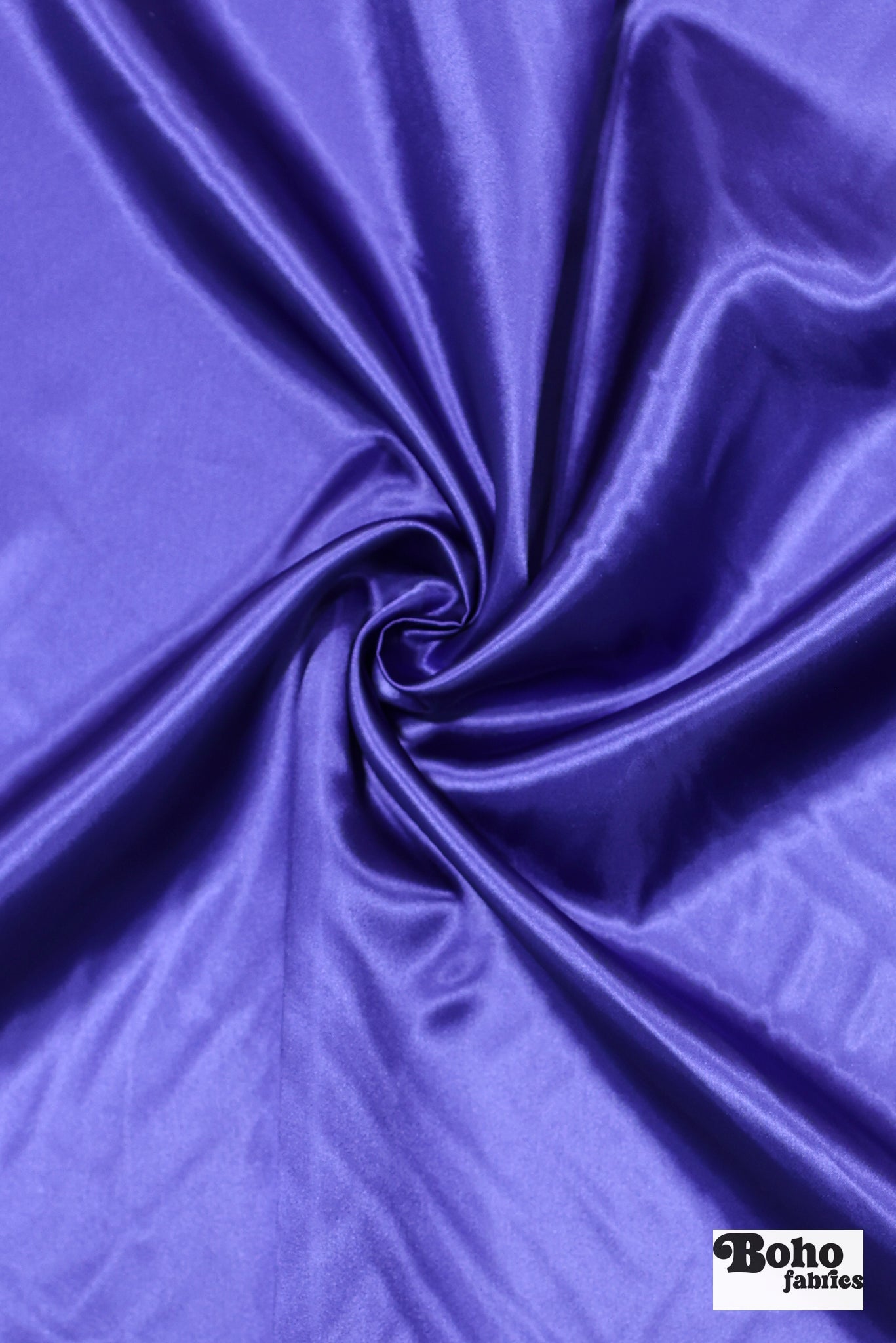 Violet Blue Satin Woven Fabric - Boho Fabrics - Special Occasion Fabric