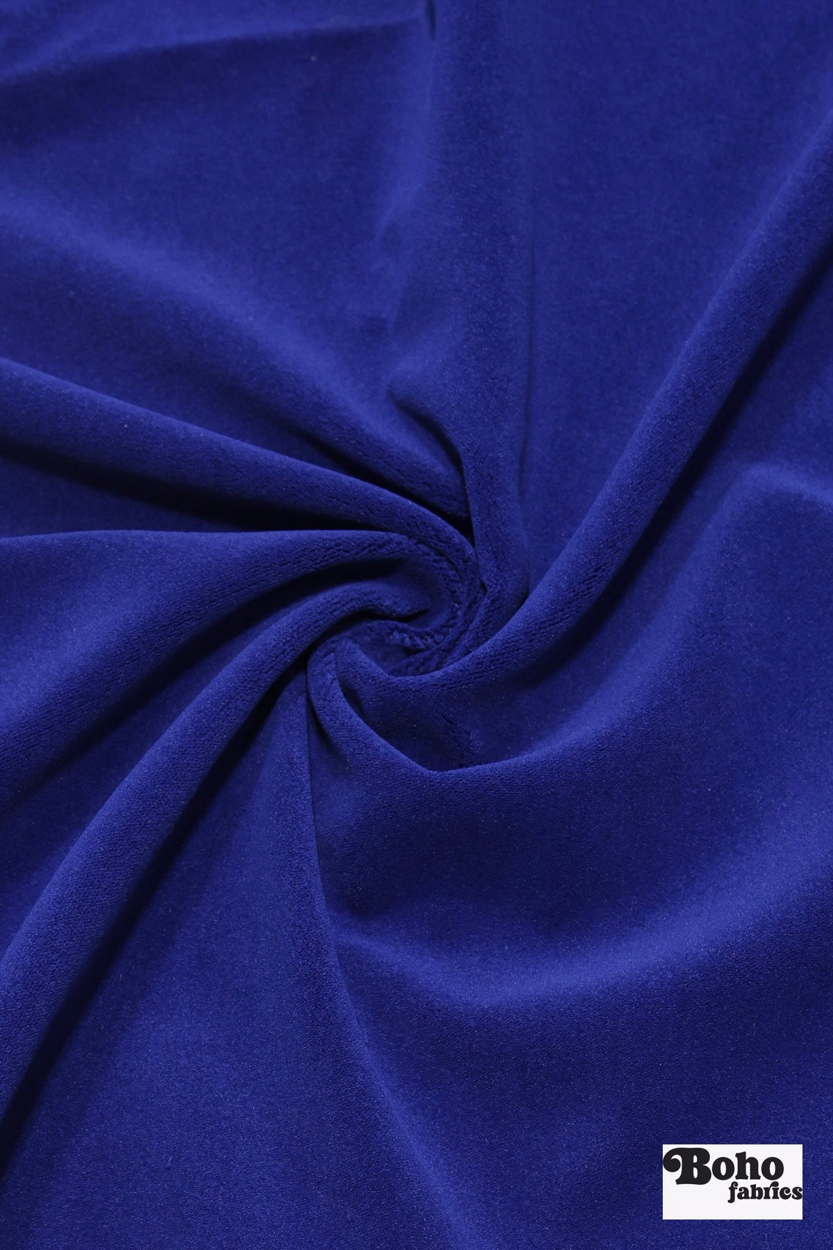 Vivid Cobalt Blue, Velveteen Woven Fabric - Boho Fabrics - Home Dec. & Upholstery Fabric