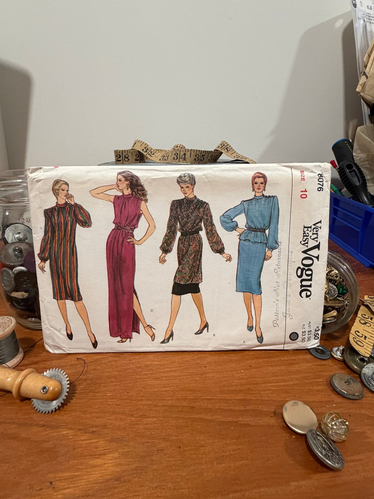 Vogue Sewing Pattern #8076 — Tunic Top & Skirt, Size 10, Vintage 1981 - Boho Fabrics - Sewing Patterns