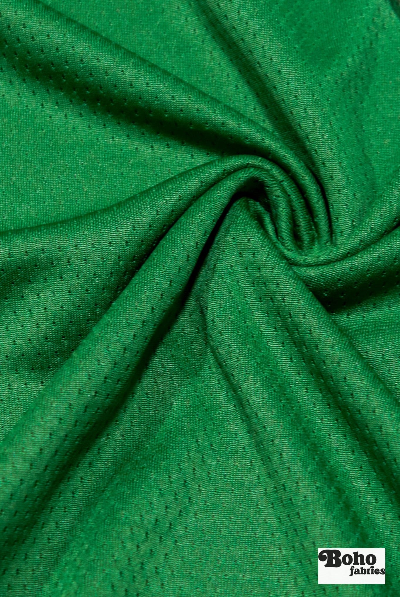 Warm Green, Flat Back Dimple, Athletic Mesh Fabric - Boho Fabrics - Athletic Knit Fabric