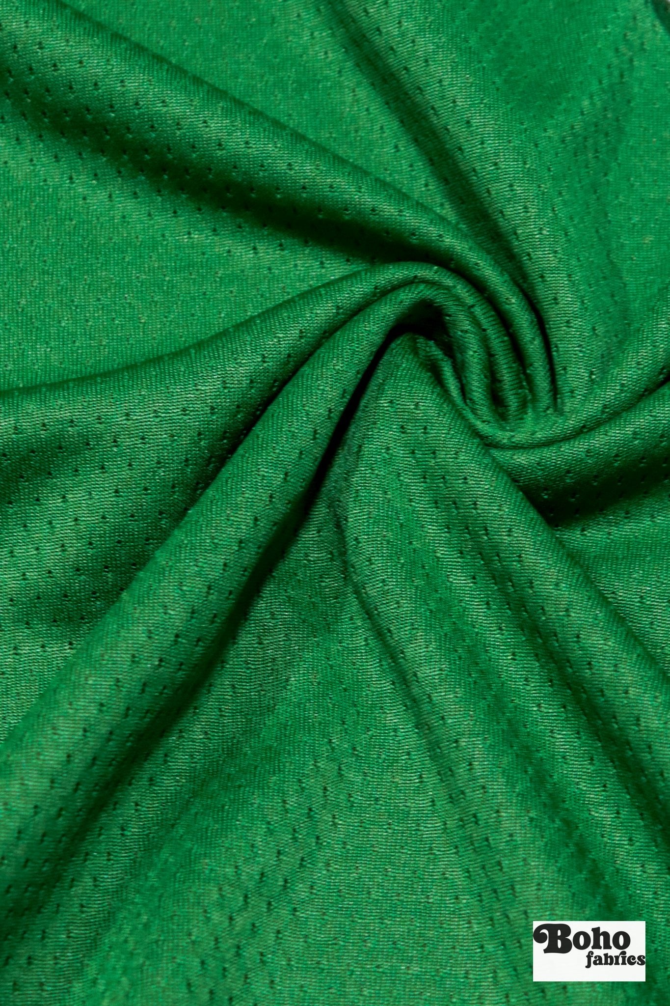 Warm Green, Flat Back Dimple, Athletic Mesh Fabric - Boho Fabrics - Athletic Knit Fabric