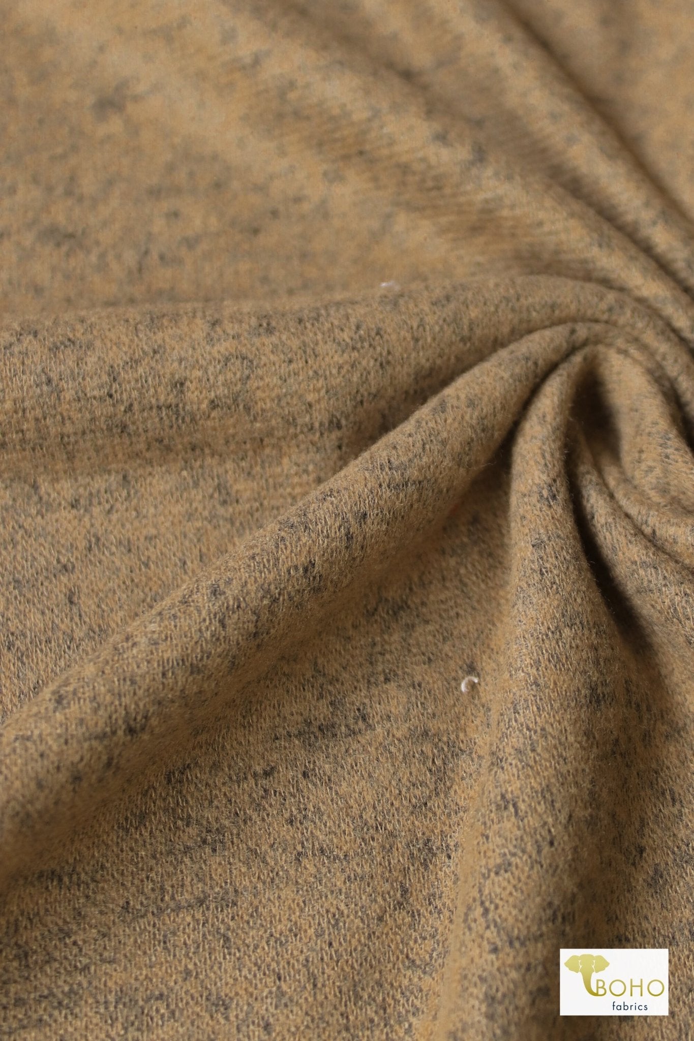 Warm Honey, Brushed Sweater Knit - Boho Fabrics