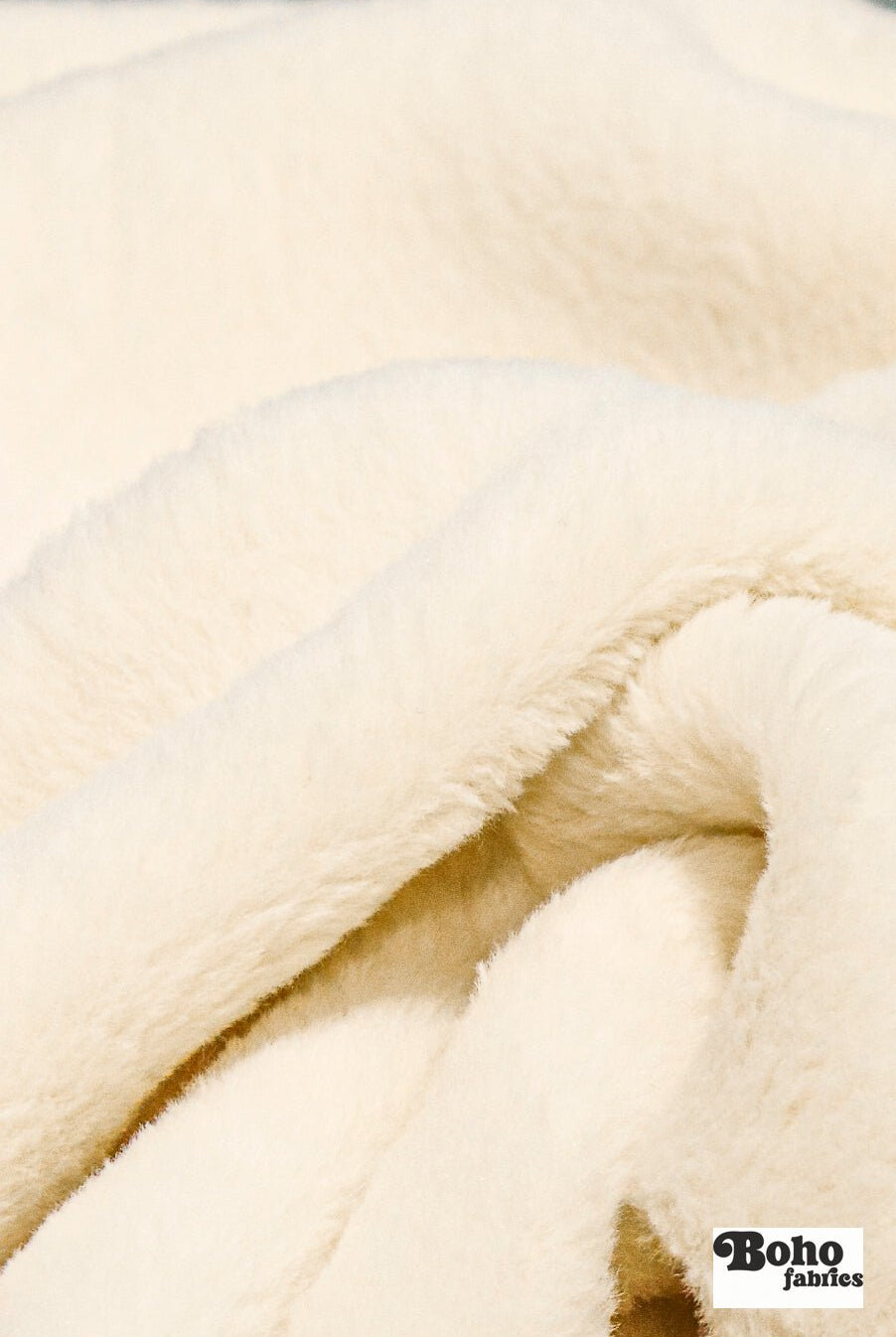Warm Ivory, Classic Double - Velour High Loft Fleece Fabric by Polartec 2nds - Boho Fabrics - Performance Fabrics