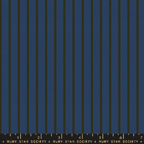 Warp Weft Ooh Lucky Navy RS4123 14 Ruby Star1 - Boho Fabrics - Shirting, Woven