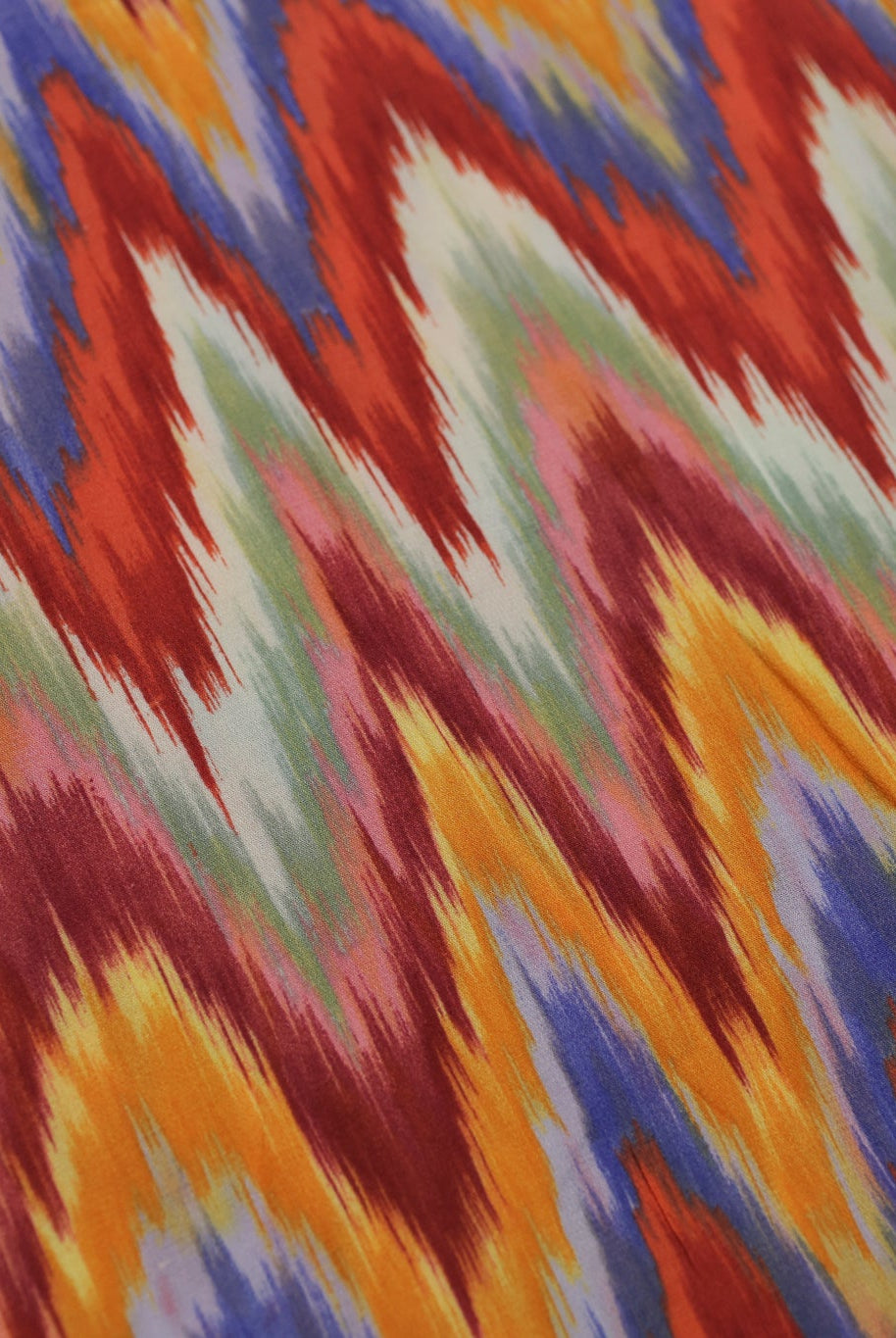 Watercolor Chevron Woven Fabric - Boho Fabrics - Woven Fabric