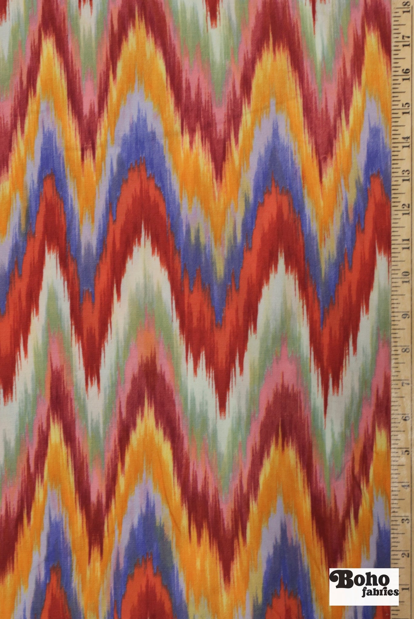 Watercolor Chevron Woven Fabric - Boho Fabrics - Woven Fabric