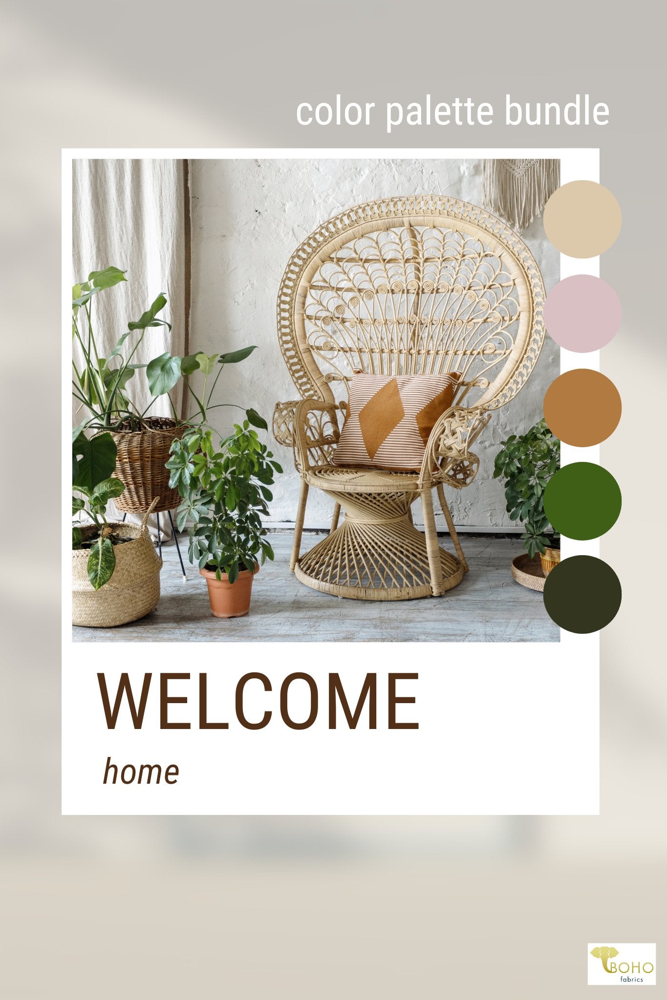 Welcome Home, Mystery Color Palette Bundle - Boho Fabrics - Fabric Bundles