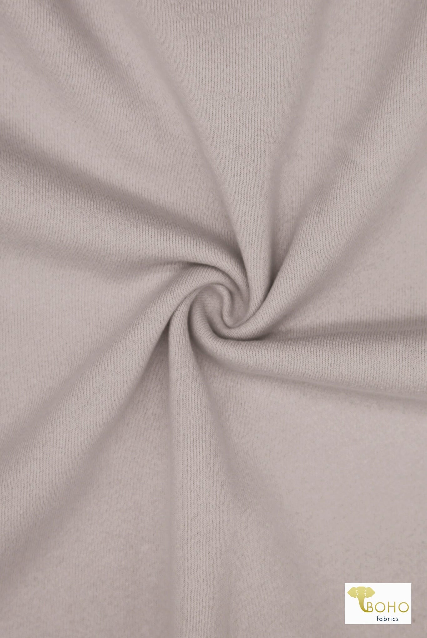 Whisper Gray, Sweatshirt Fleece Fabric - Boho Fabrics - Sweatshirt Fleece
