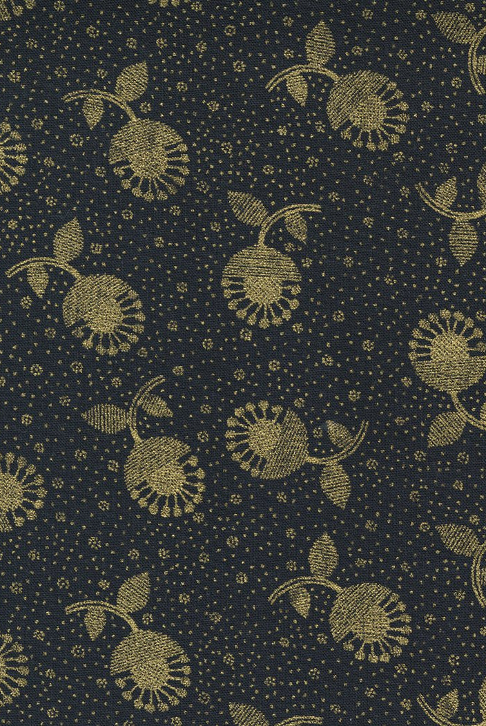 Whispers Metallic Black Gold 33550 14MG Moda 1 - Boho Fabrics - Quilting Cotton, Woven