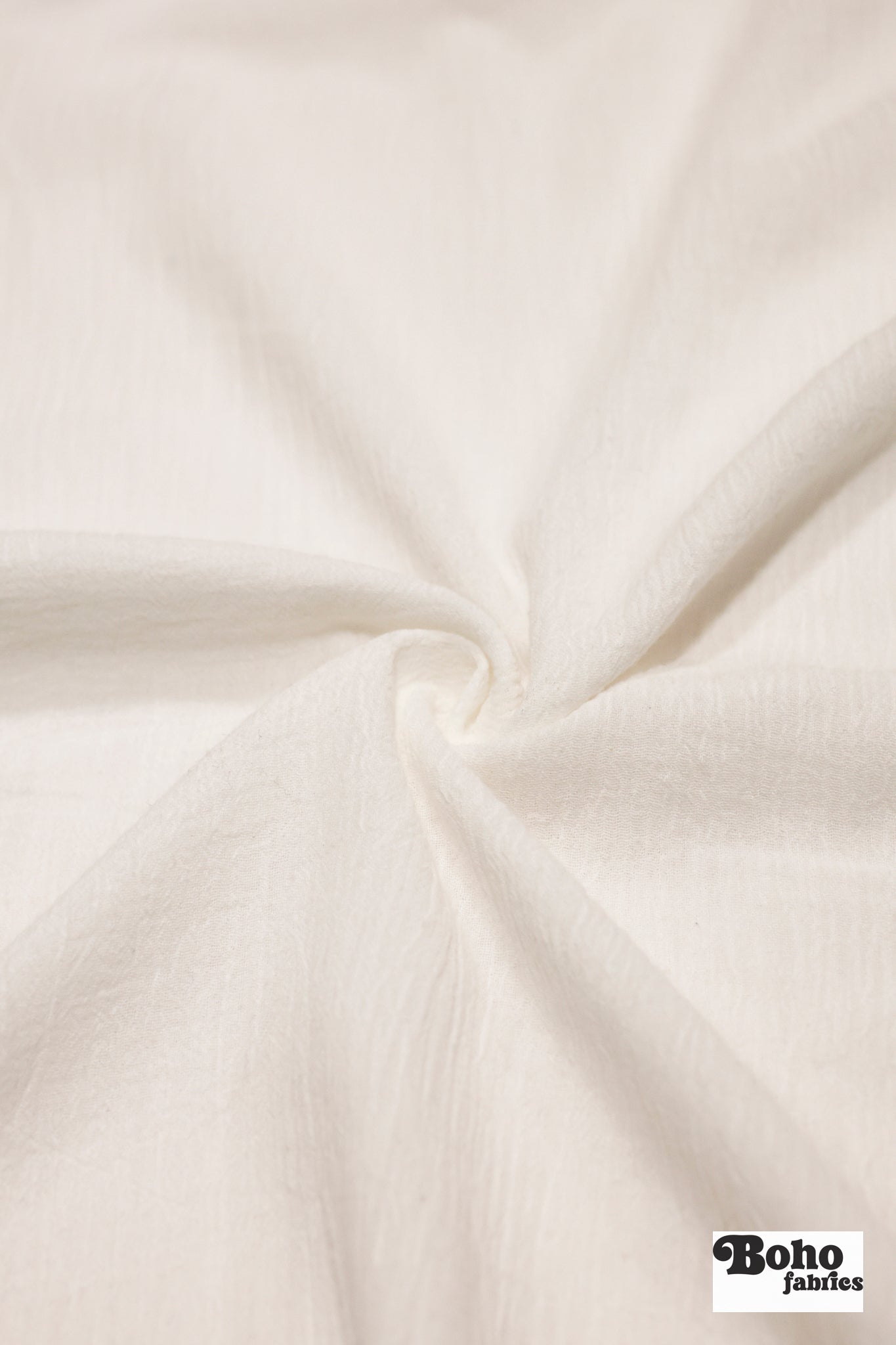 White, Cotton Crepe Gauze 52", Woven Fabric - Boho Fabrics - Gauze, Woven