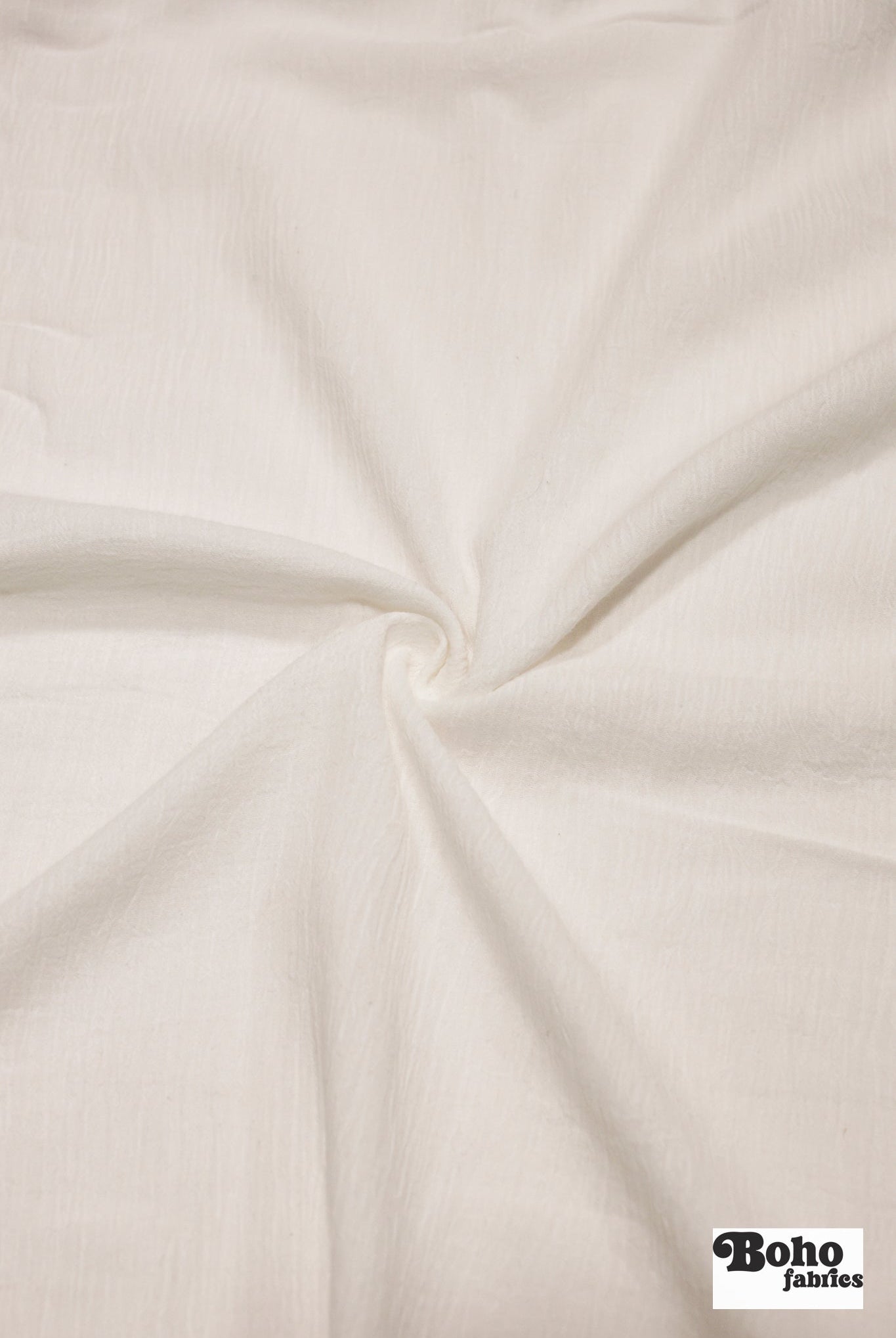 White, Cotton Crepe Gauze 52", Woven Fabric - Boho Fabrics - Gauze, Woven