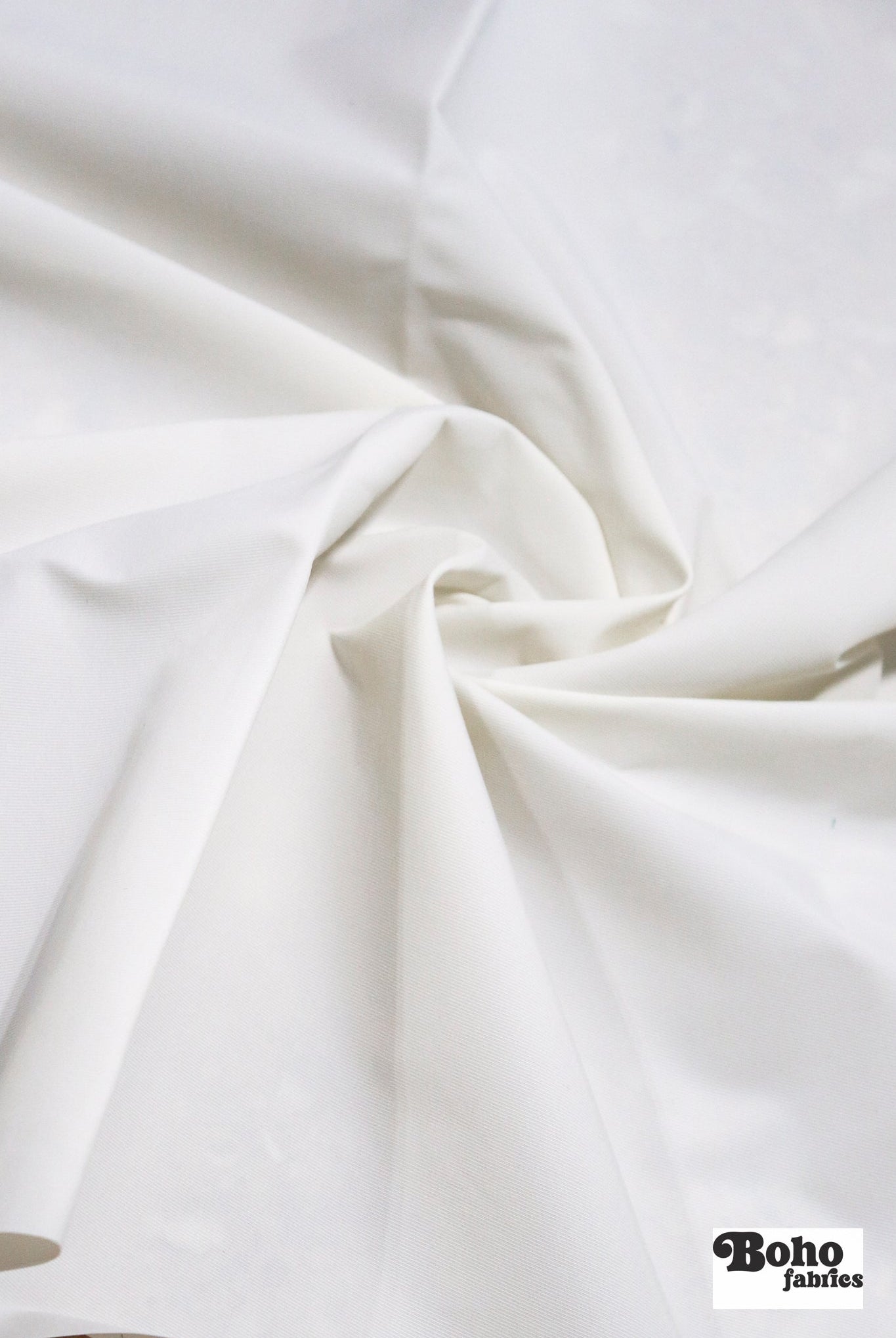 White Lightweight Cordura Nylon Fabric — Water - Resistant Designer Deadstock - Boho Fabrics - Performance Fabric, Woven
