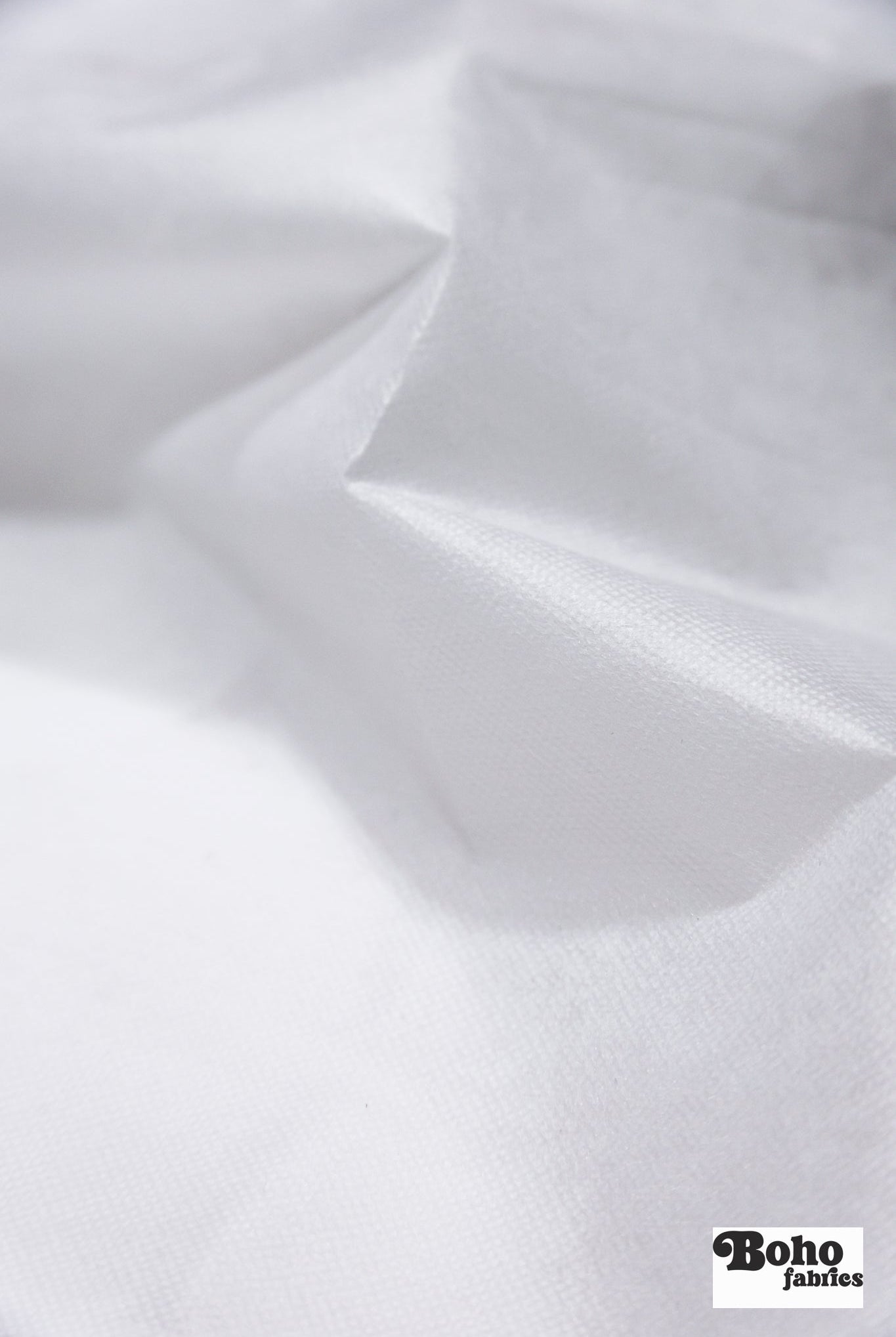 White Non-Woven Fusible Interfacing, 60 inch wide, Sold by the Yard. - Boho Fabrics - Interfacing