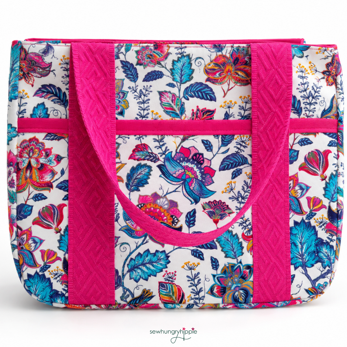 White Paisley Twill Bonded Nylon Bag Lining & Sewing - Boho Fabrics - Twill, Woven