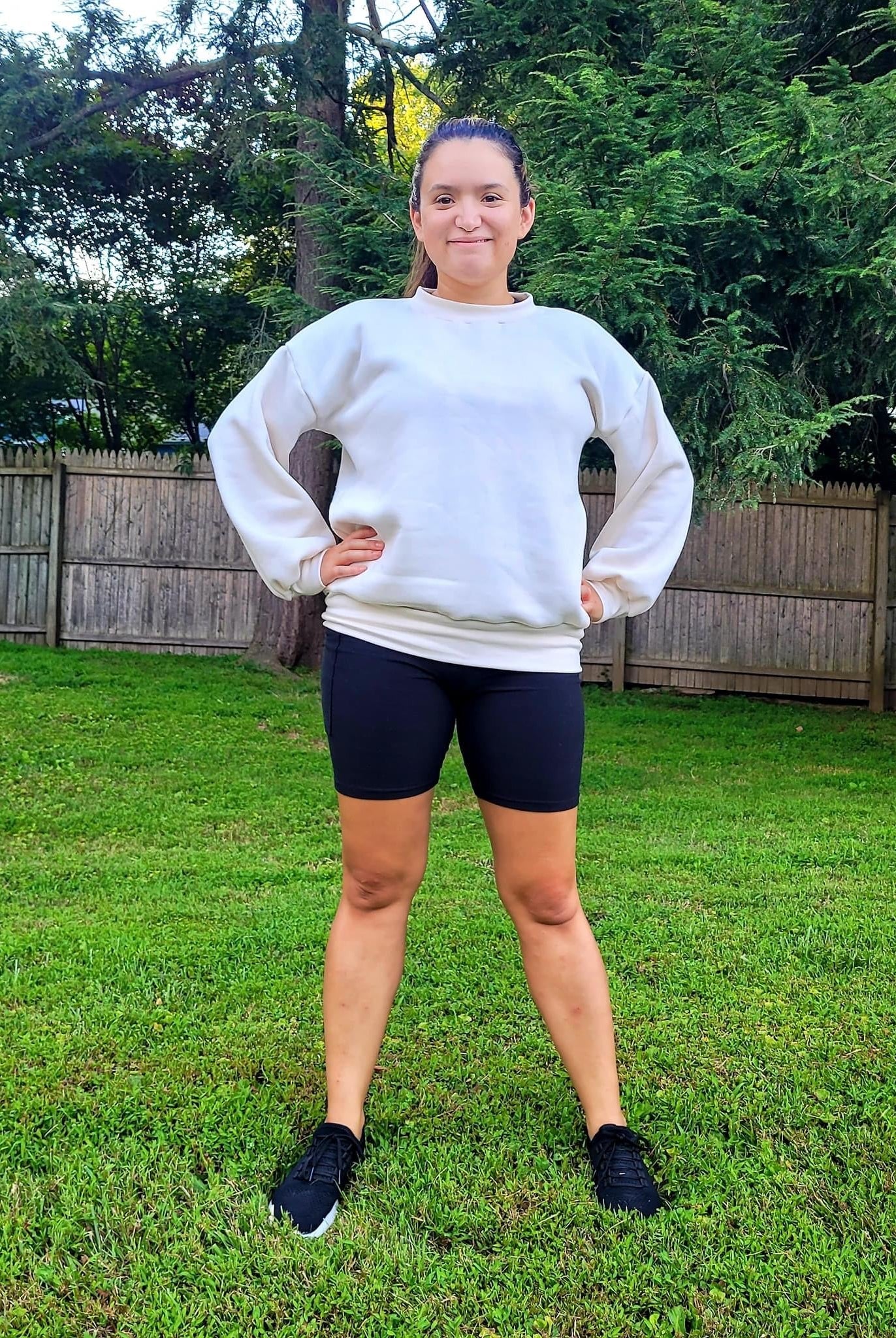 White, Sweatshirt Fleece. - Boho Fabrics