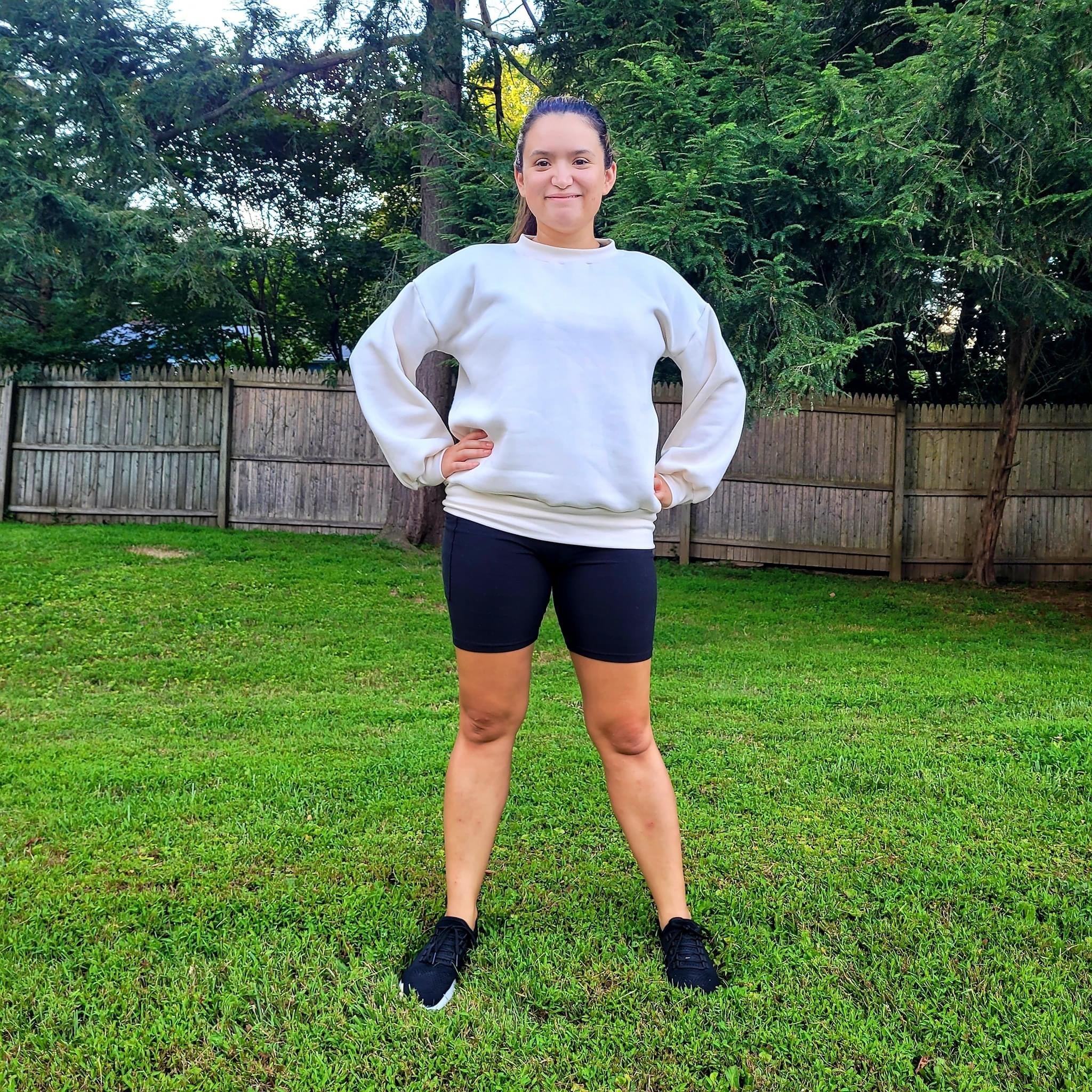 White, Sweatshirt Fleece. - Boho Fabrics