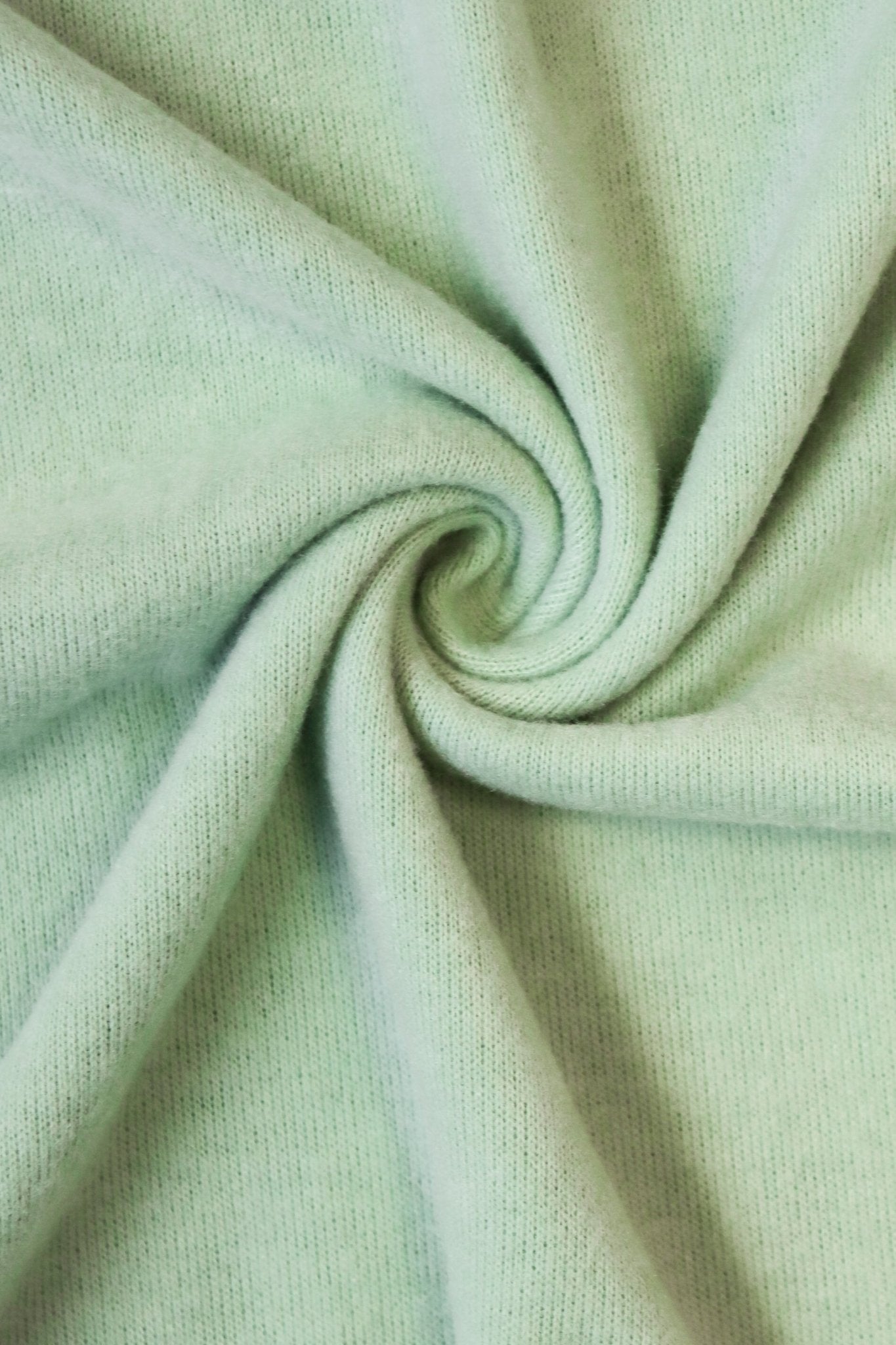 Willow Green, Brushed Solid Sweater Knit - Boho Fabrics