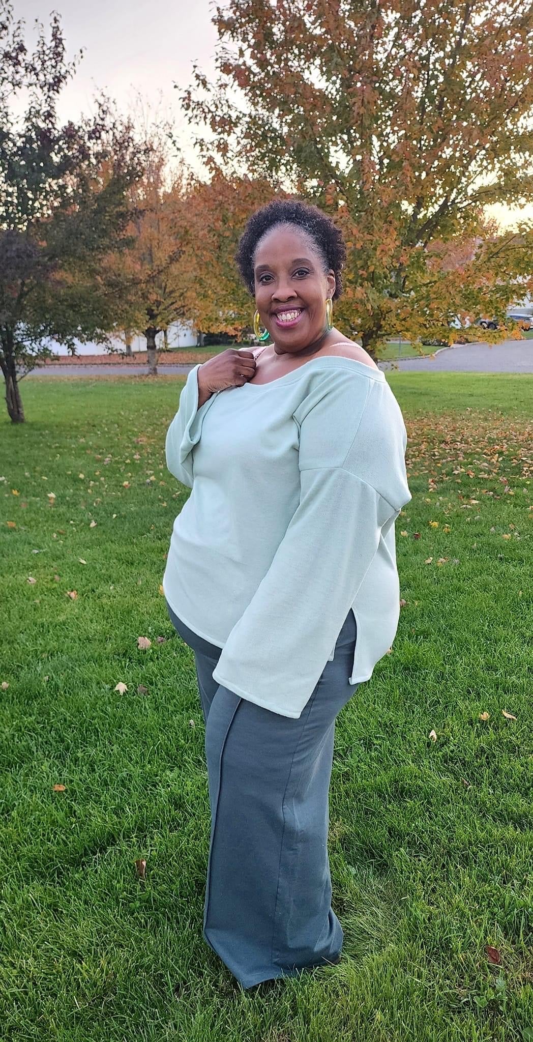 Willow Green, Brushed Solid Sweater Knit - Boho Fabrics