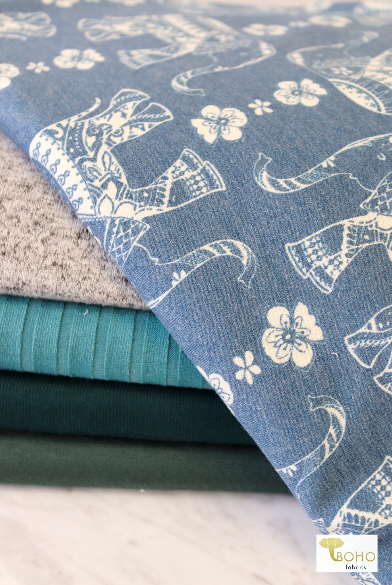 "Winter Waves" Sweater/FT Knit Palette Bundle - Boho Fabrics