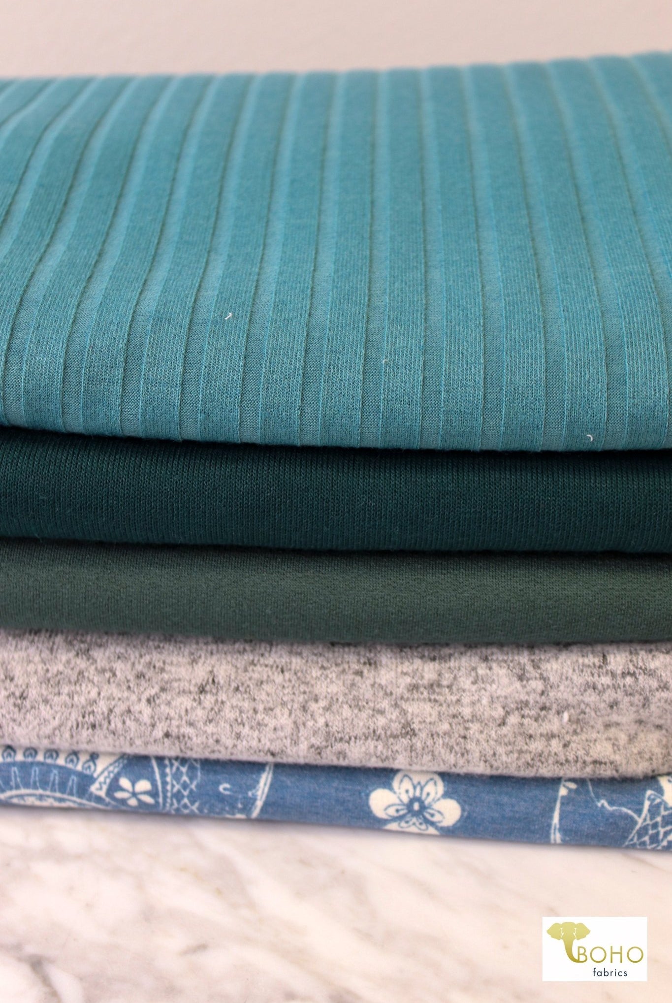 "Winter Waves" Sweater/FT Knit Palette Bundle - Boho Fabrics