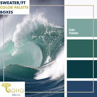 "Winter Waves" Sweater/FT Knit Palette Bundle - Boho Fabrics