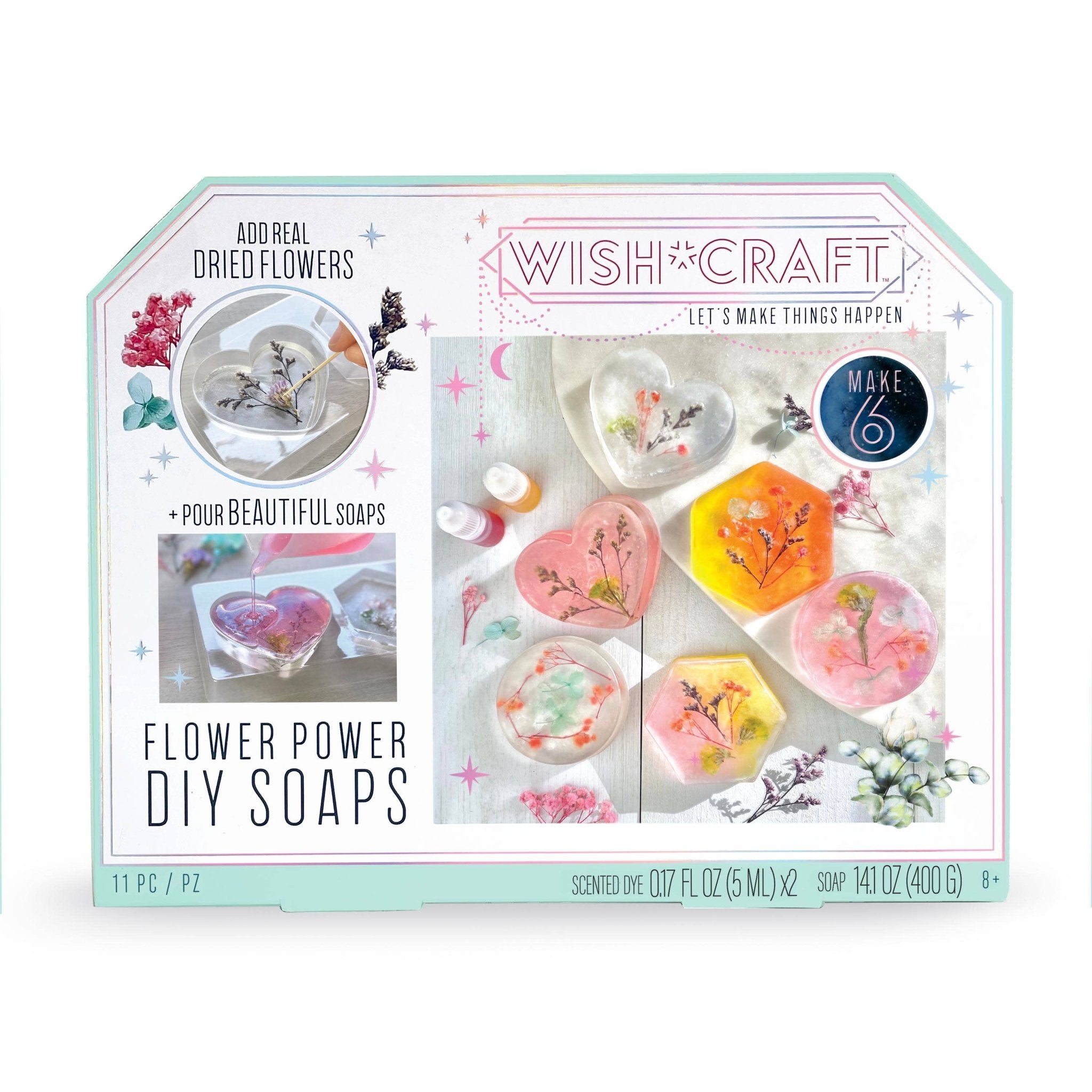 Wish*Craft Flower Power DIY Soaps - Boho Fabrics -