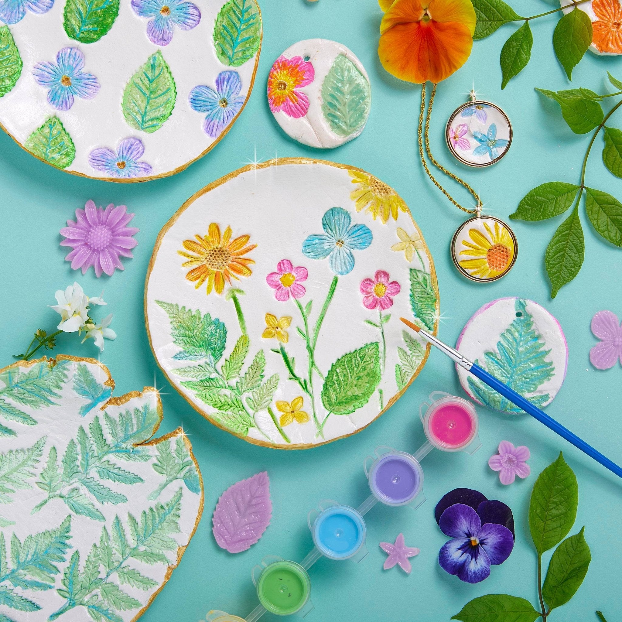 Wish*Craft Flower Power Pottery - Boho Fabrics -