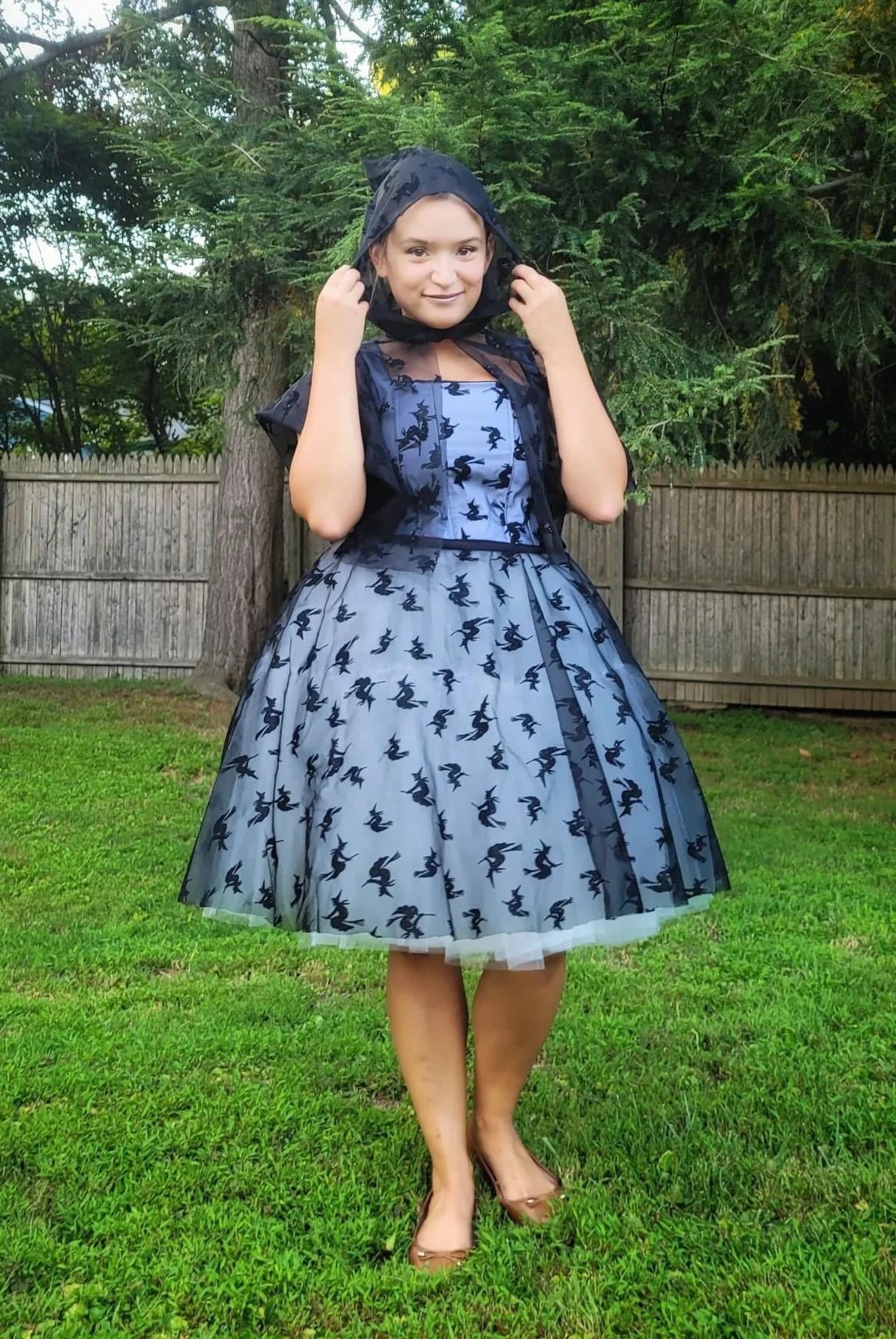 Witch's Ride, Stretch Mesh Print Fabric - Boho Fabrics