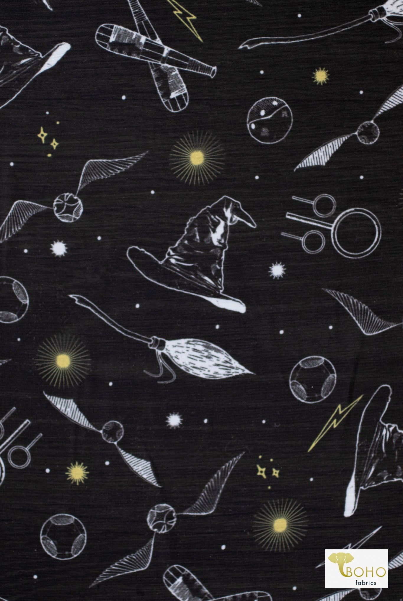 Wizarding Games, Chiffon Woven Fabric - Boho Fabrics - Chiffon, Woven