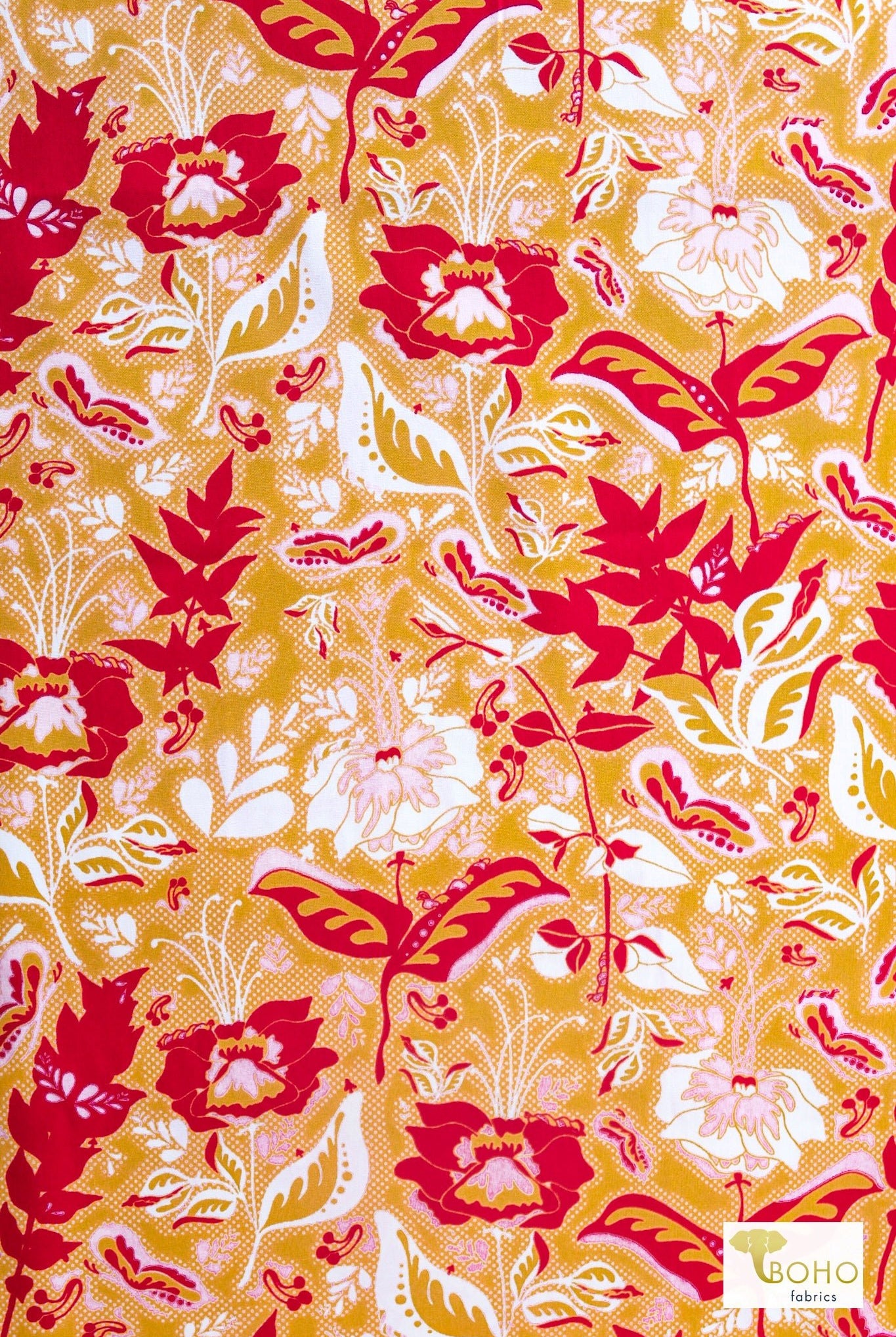 Wonderment Honey. Reminisce Collection by Bonnie Christine. Art Gallery Cotton Woven Fabric. Sold by the Half Yard! - Boho Fabrics