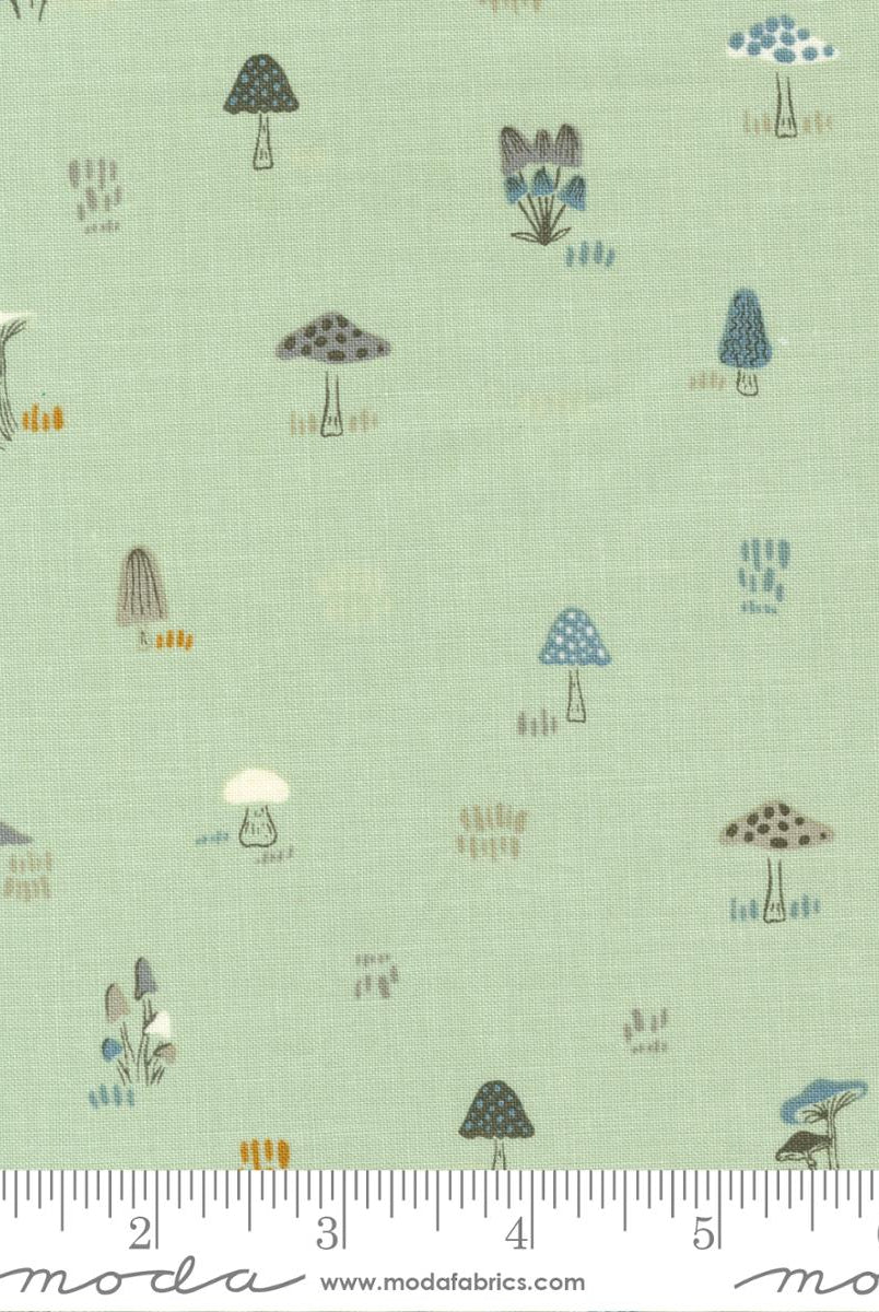 Woodland Wildflowers Pale Mint 45585 20 Moda 1 - Boho Fabrics - Quilting Cotton, Woven