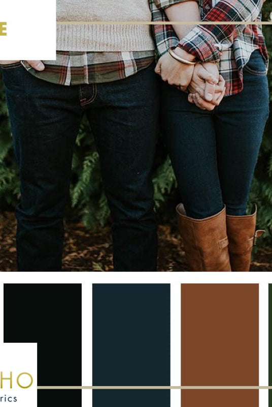 "Woodsy Wilderness", Mystery Color Palette Box. - Boho Fabrics