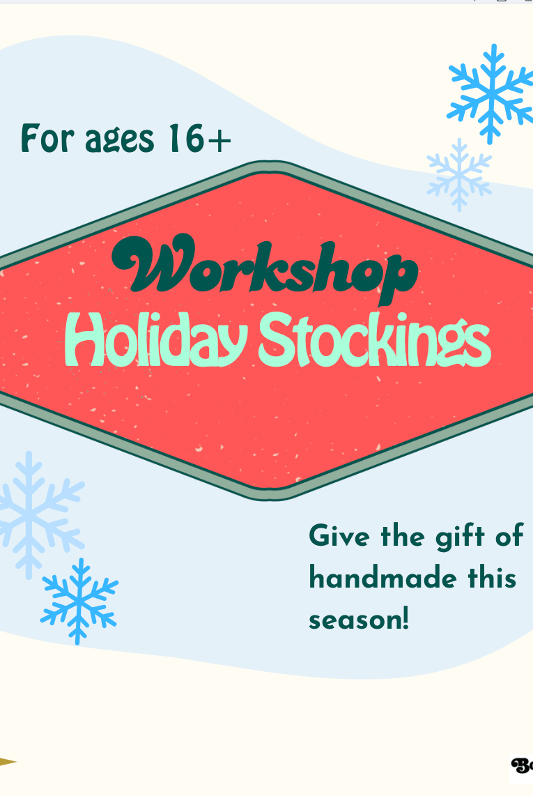 Workshop: Holiday Stockings - Boho Fabrics - Class