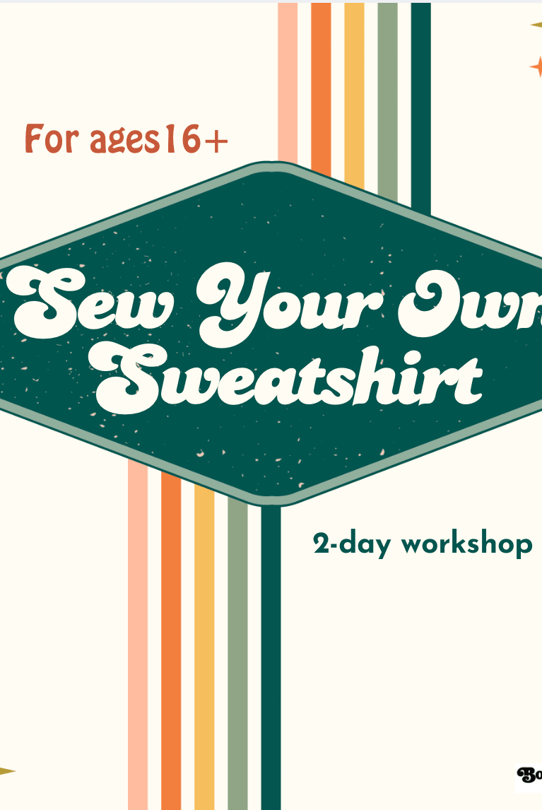 Workshop: Sew Your Own Sweatshirt - Boho Fabrics - Class