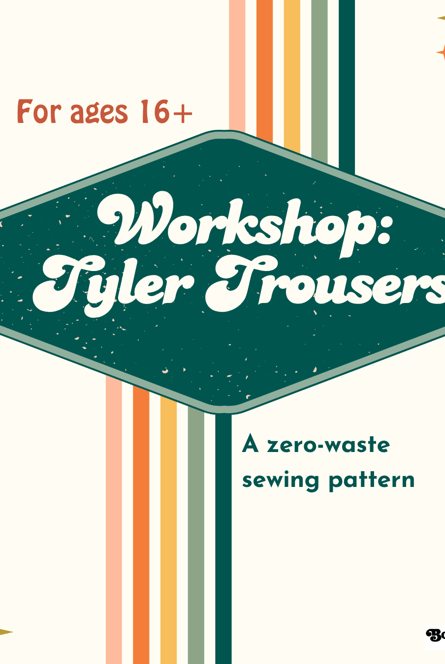 Workshop: Zero Waste Tyler Trouser with Janet - Boho Fabrics - Class