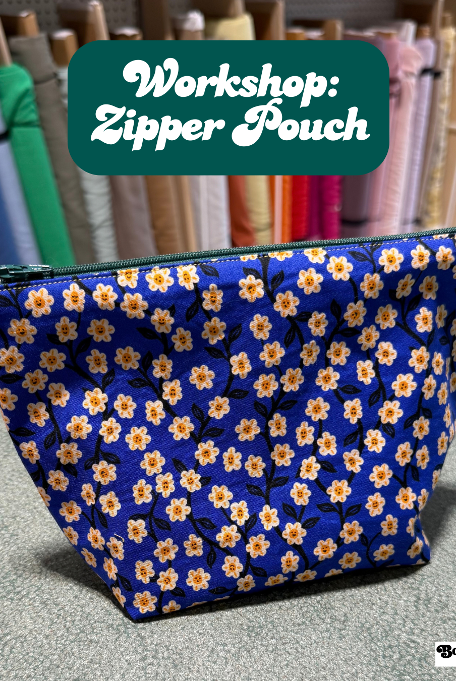 Workshop: Zipper Pouch - Boho Fabrics - Class