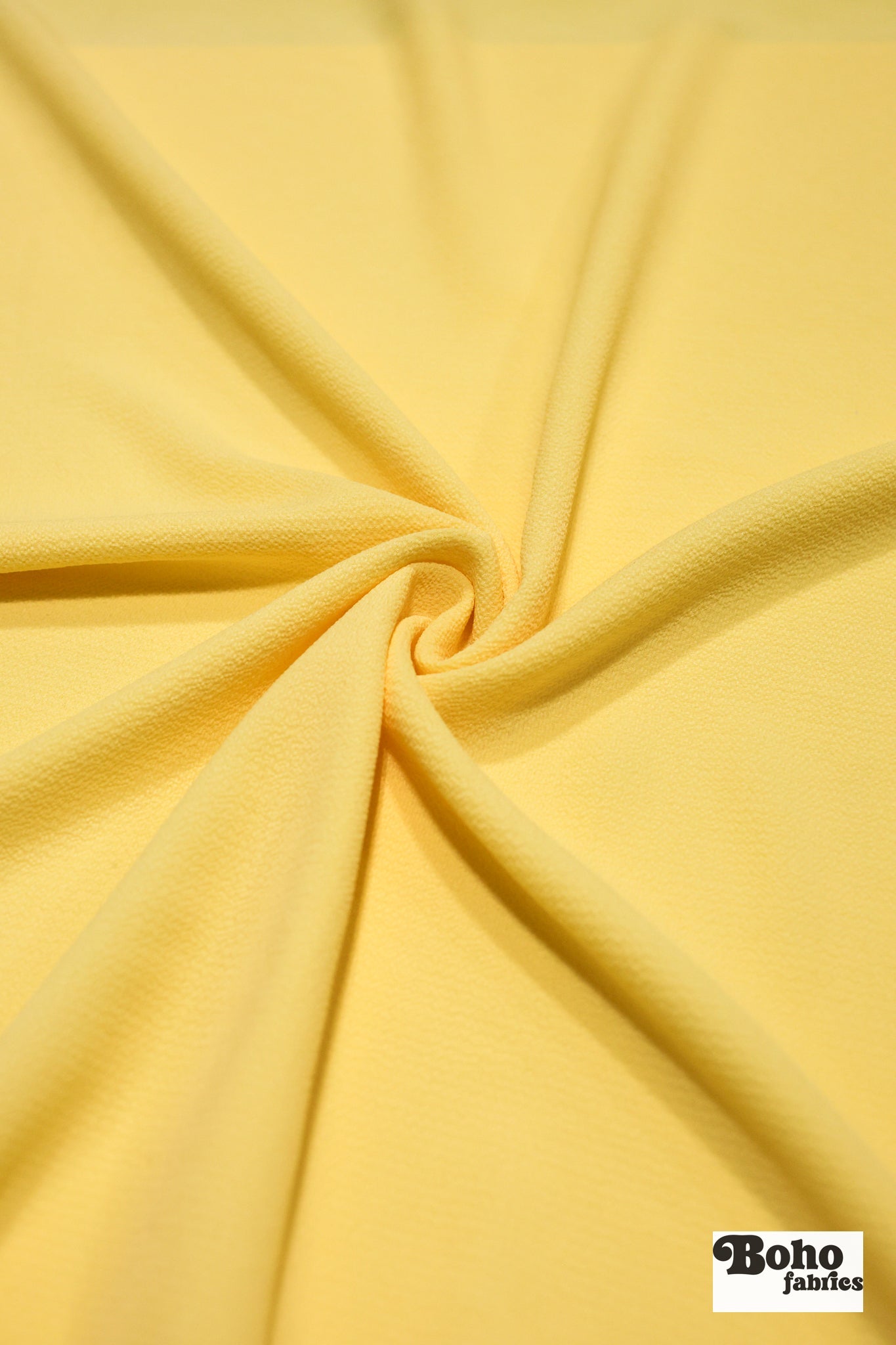 Yellow, Bubble Crepe Woven Fabric - Boho Fabrics - Crepe, Woven