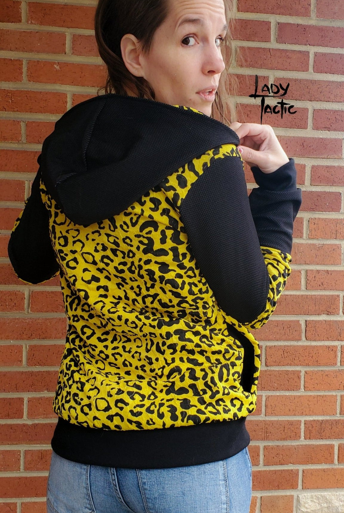 Yellow Cheetah Jacquard Knit. JQD-108 - Boho Fabrics