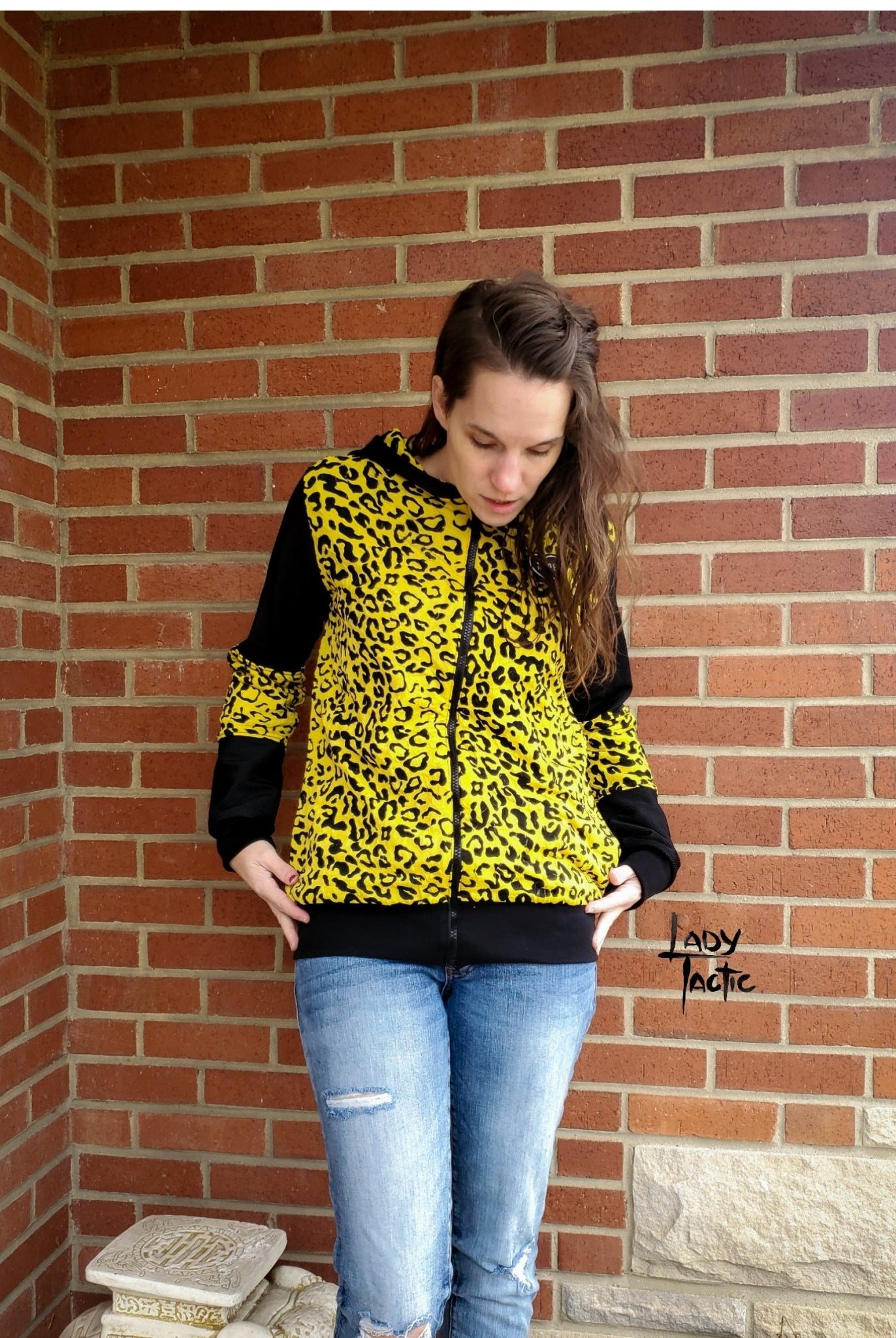 Yellow Cheetah Jacquard Knit. JQD-108 - Boho Fabrics
