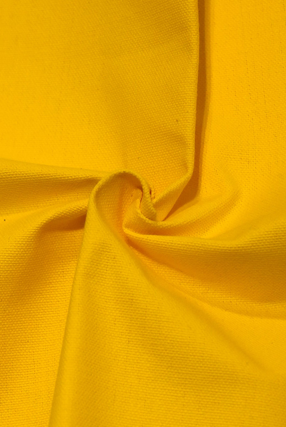 Yellow, Deadstock Cotton Duck Canvas Woven Fabric - Boho Fabrics - Canvas Fabric